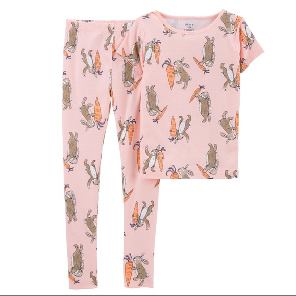 Carter's Other - Carter’s Bunny Rabbit Carrot Easter Spring Shirt Pants Pajamas